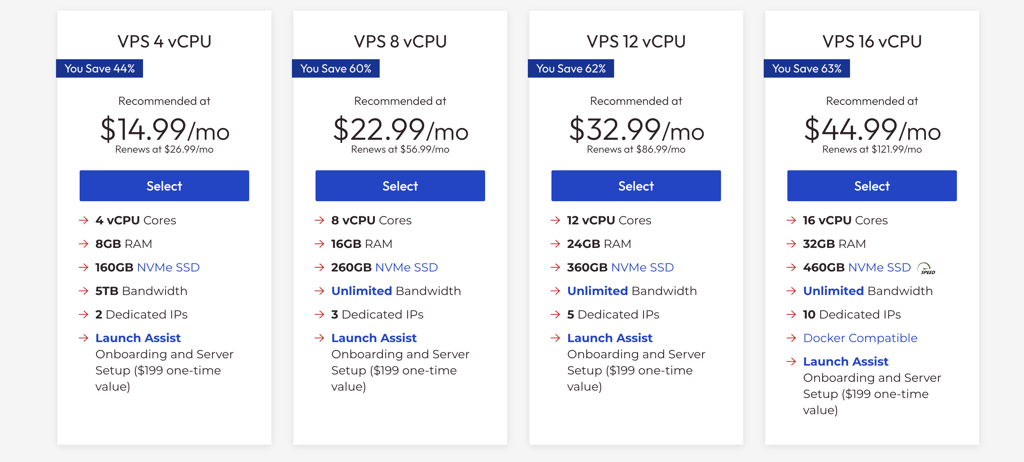 inmotion pricing