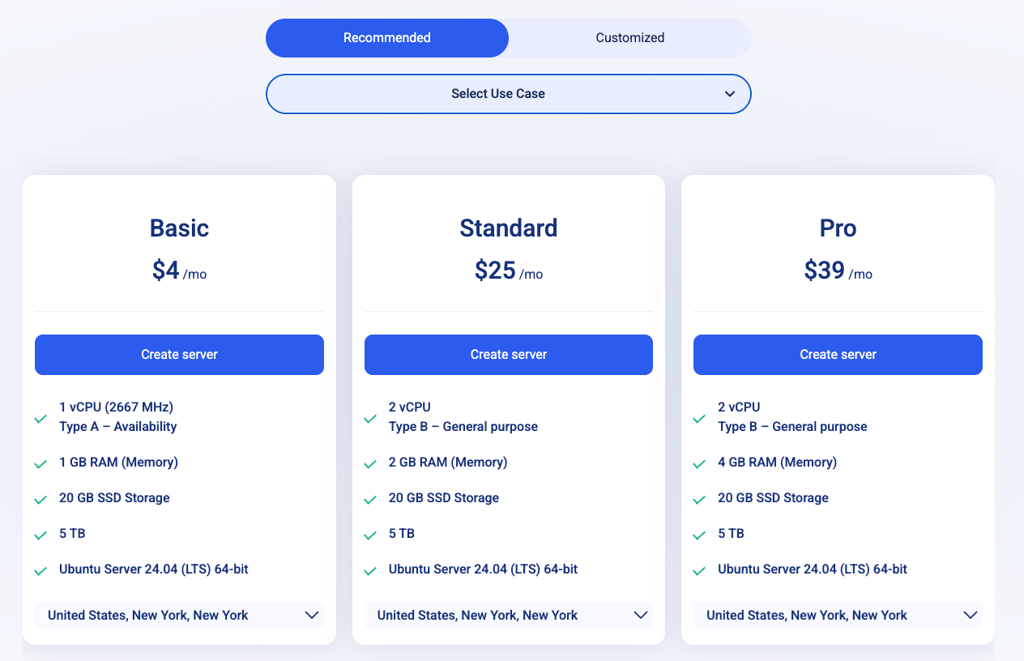 kamatera vps pricing