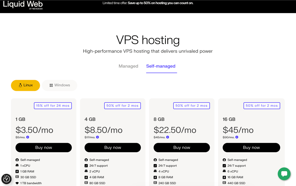 liquid web vps price