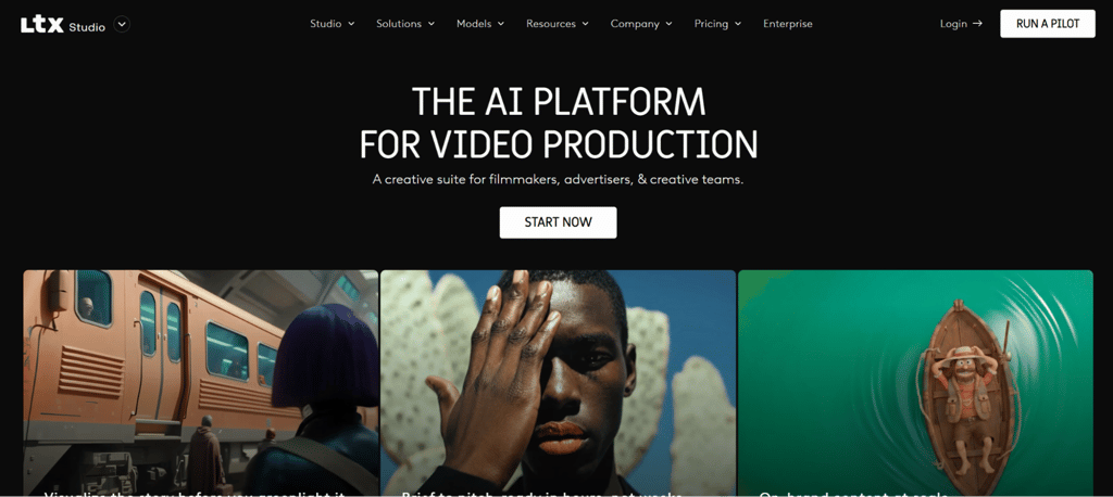 ltx studio homepage