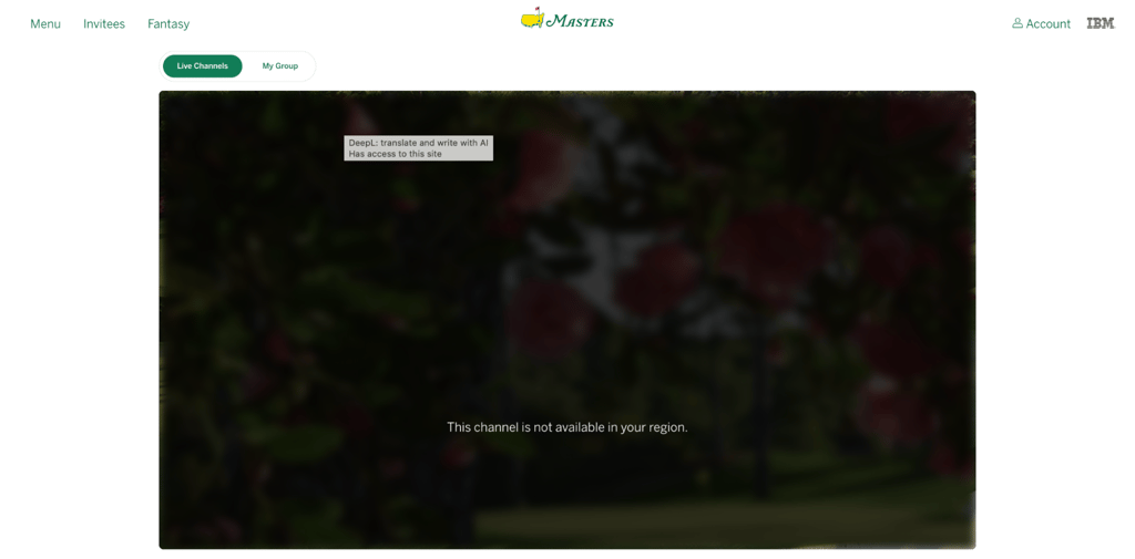 masters error without vpn