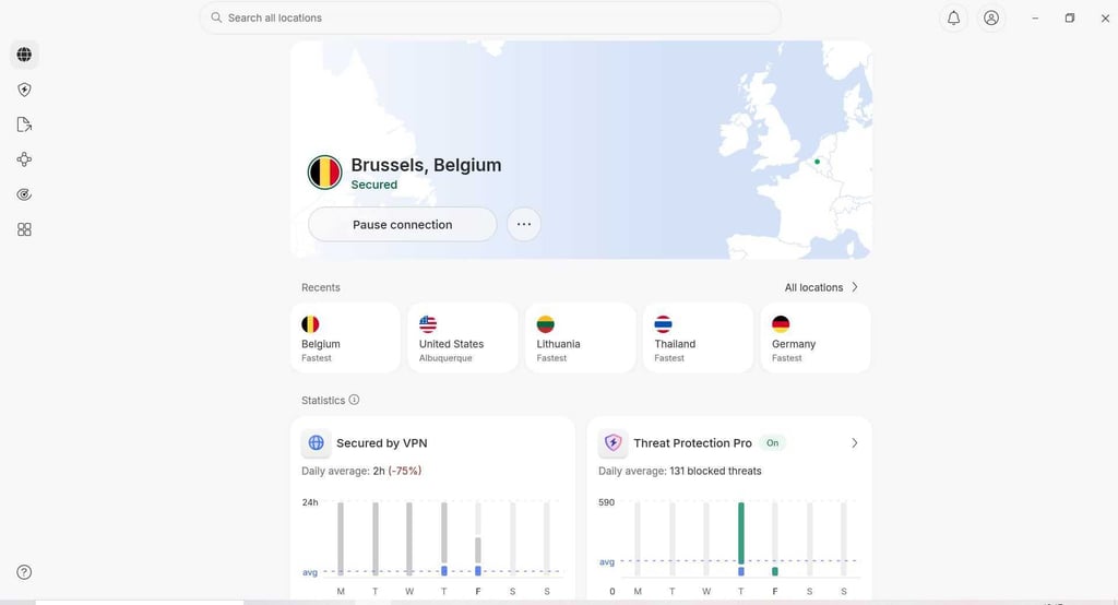 NordVPN Brussels server