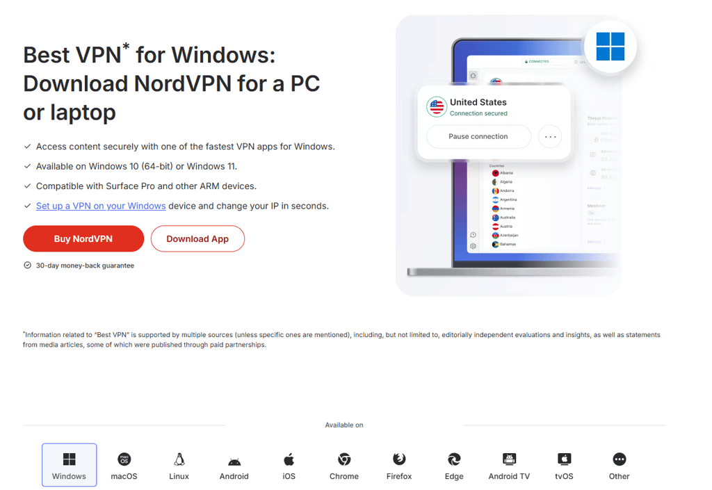 Nordvpn download page new