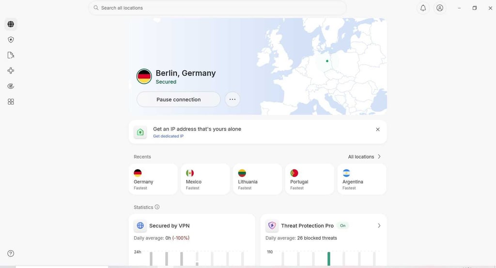 NordVPN Germany server