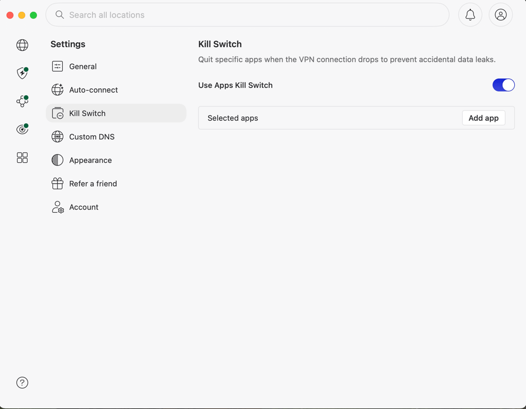 nordvpn killswitch april 2026