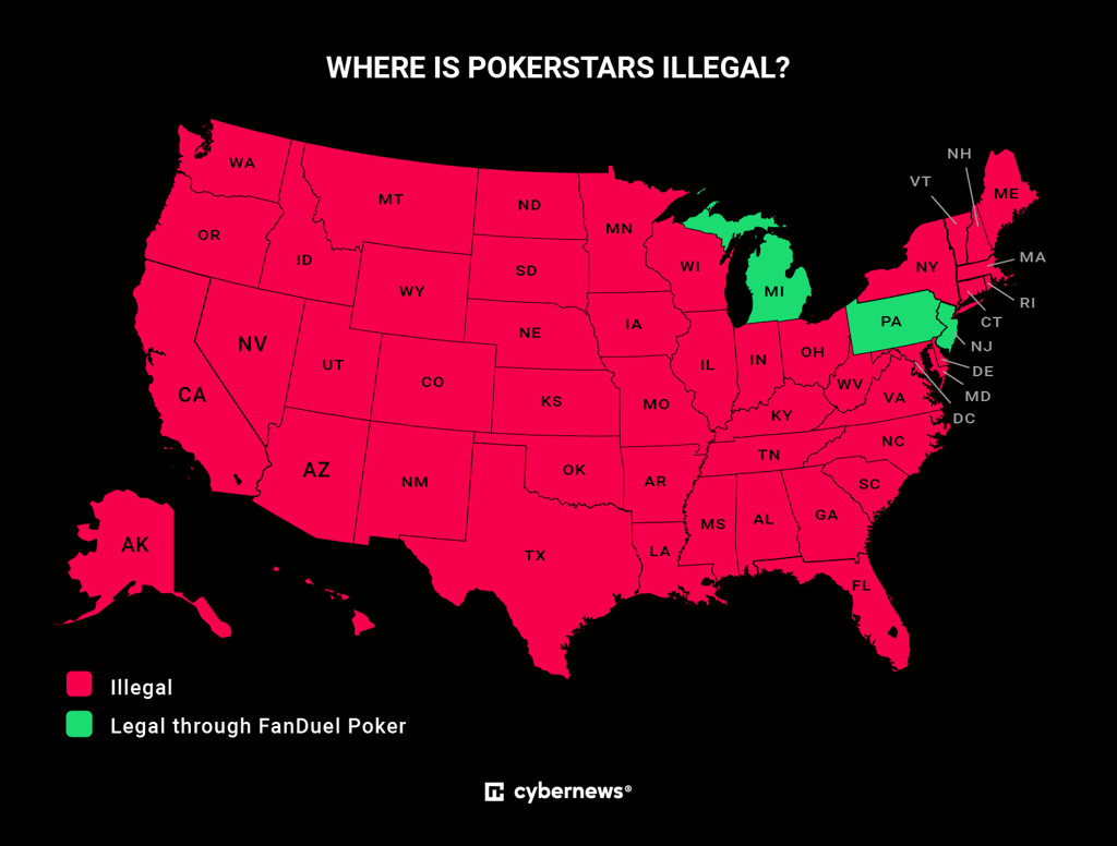 pokerstars illegal usa map