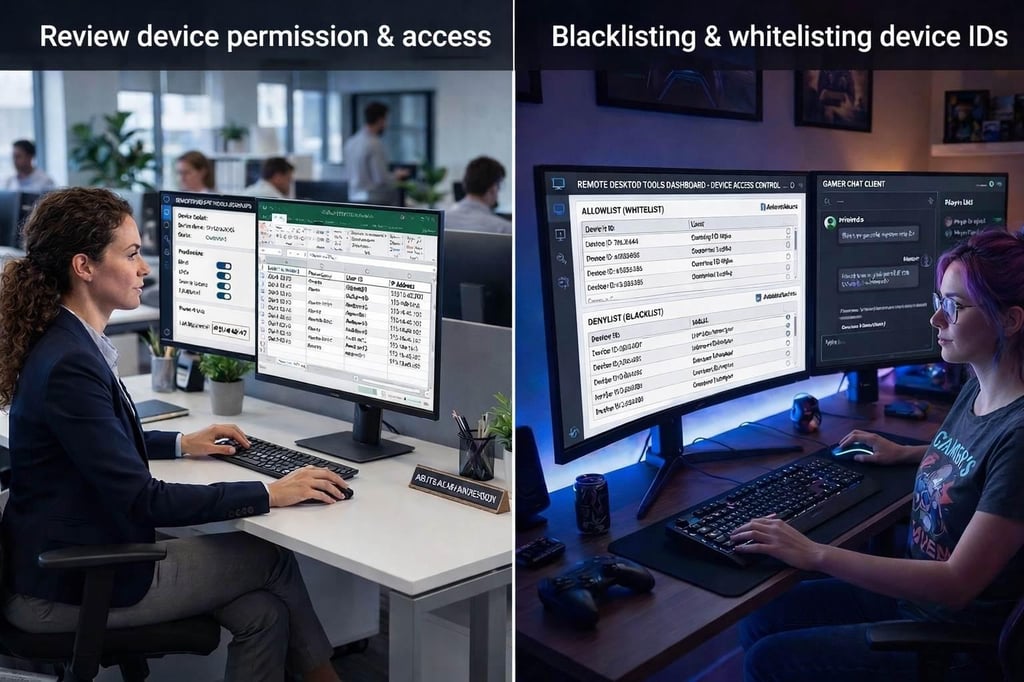 reviewing device permission
