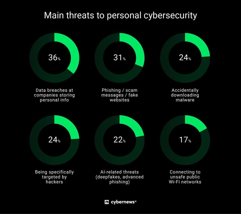Predominant personal security concerns identified by users in 2026