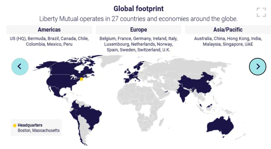 Liberty Mutual 27 countries
