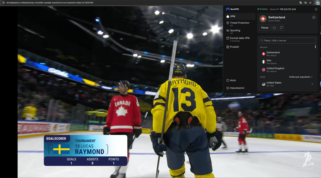 Mondiali Hockey 2026 su RSI