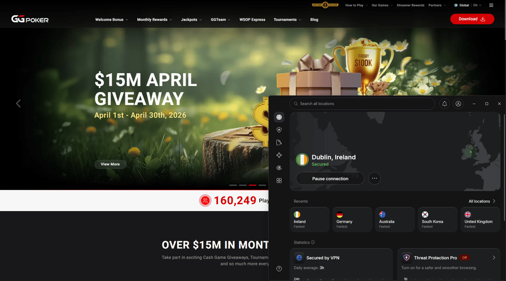 NordVPN GGPoker Ireland