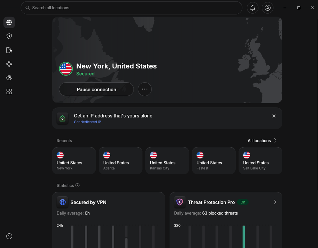NordVPN interface May