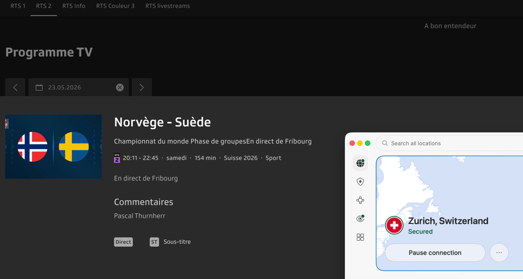 Norge Sverige IIHF 2026