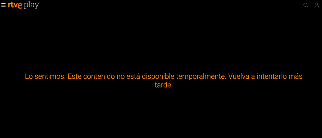 RTVE error
