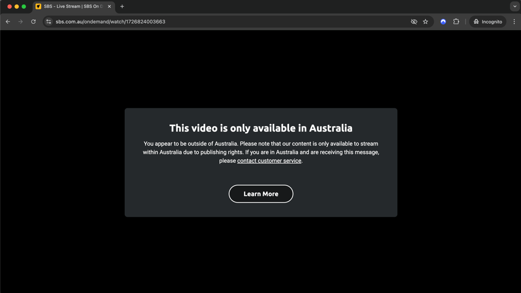 SBS blocked