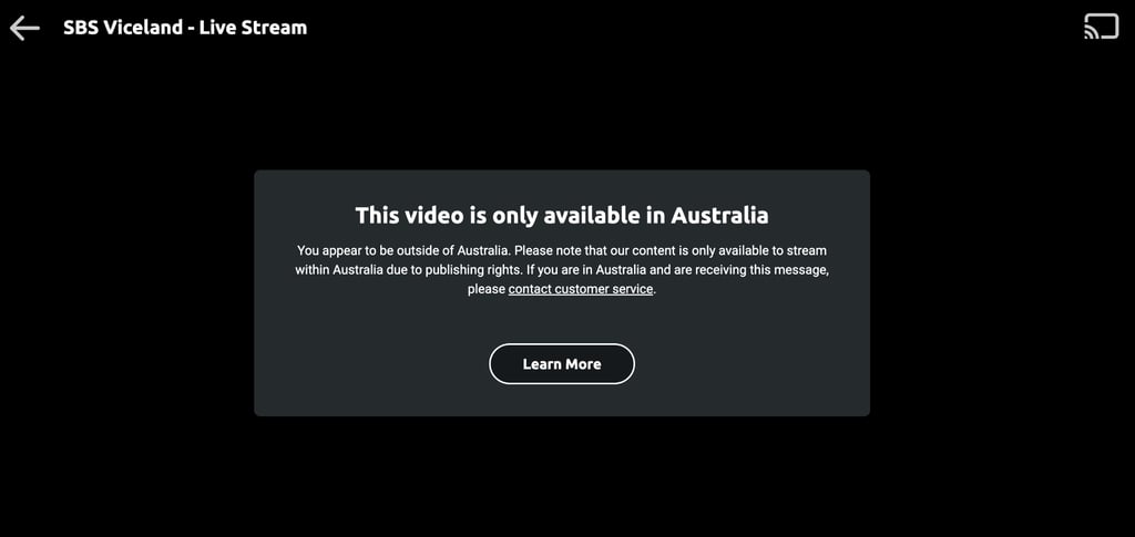 SBS blocked message