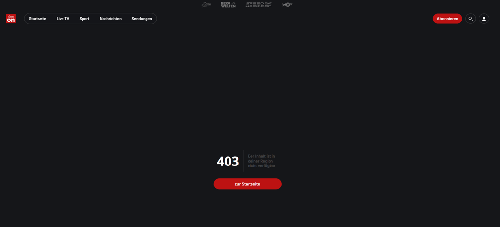 ServusTV-Stream gesperrt