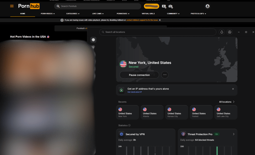 Unlocking Pornhub with NordVPN May