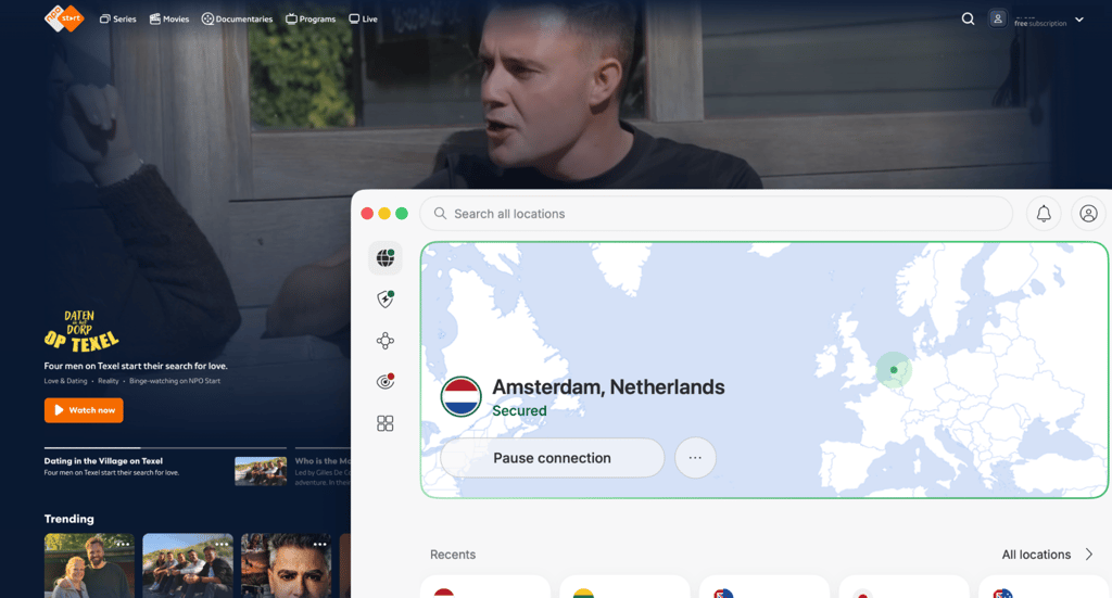 Watching NPO NordVPN