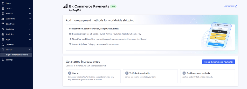 BigCommerce payments