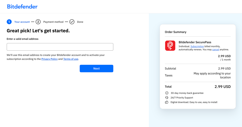 bitdefender cart 2026