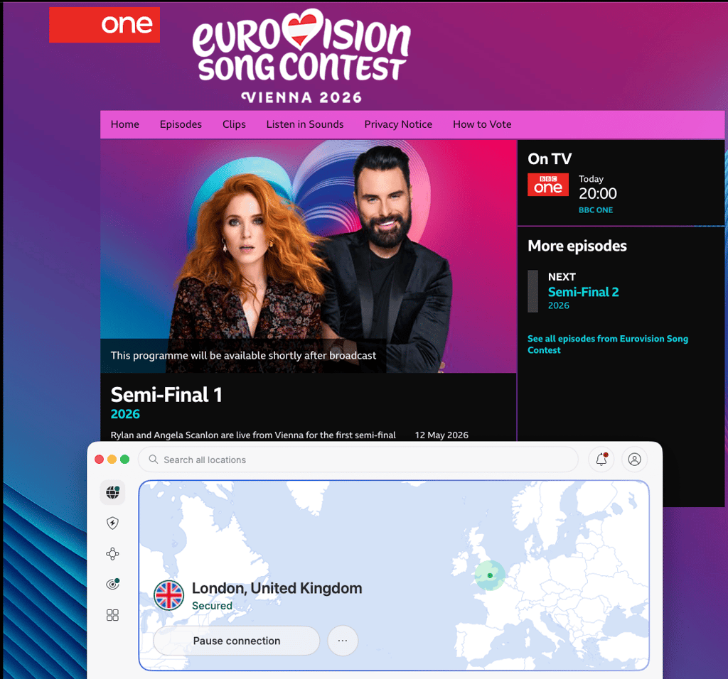 eurovision semifinal on bb iplayer