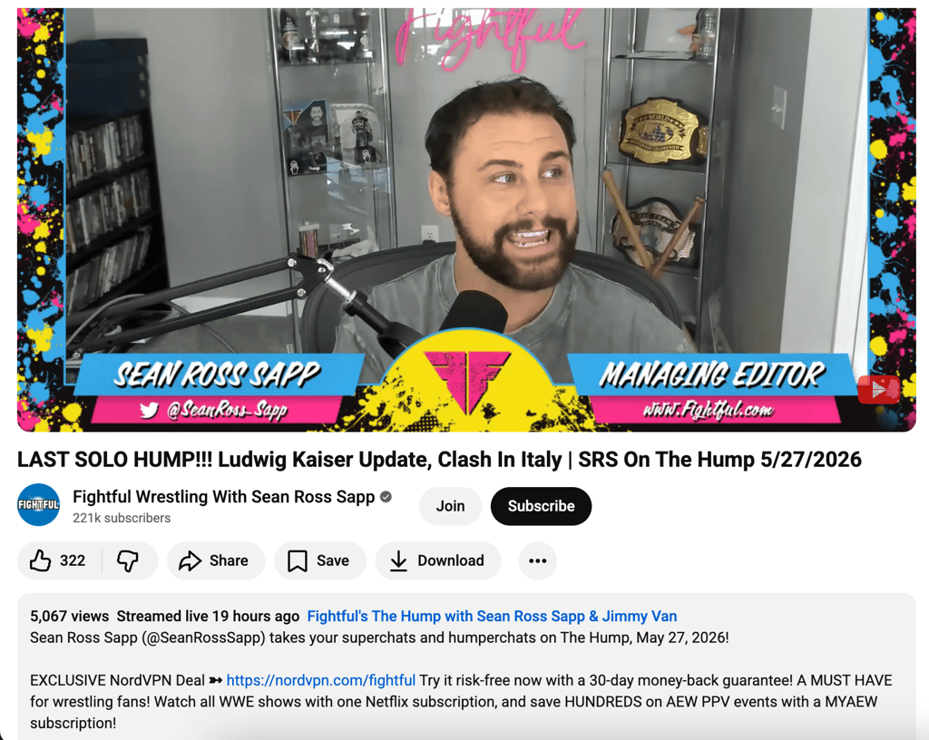 fightful Wrestling With Sean Ross Sapp nordvpn code
