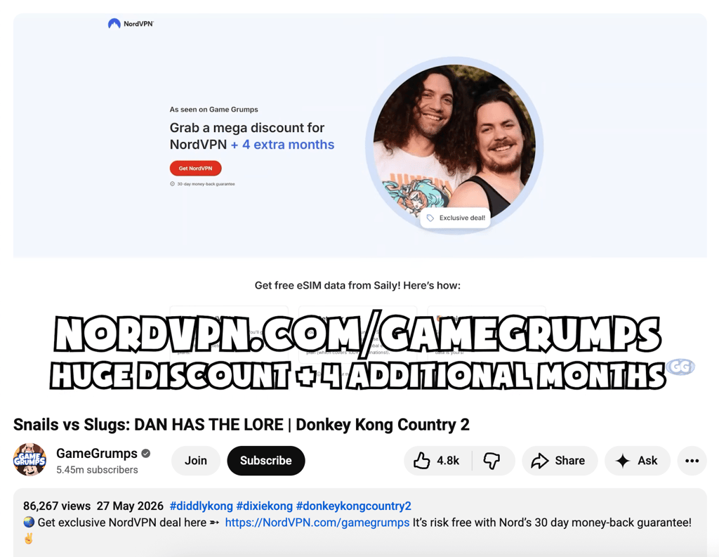 gamegrumps nordvpn code