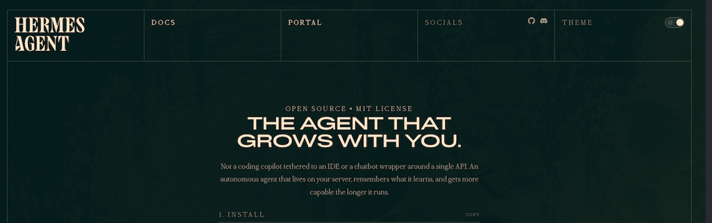 hermes agent website