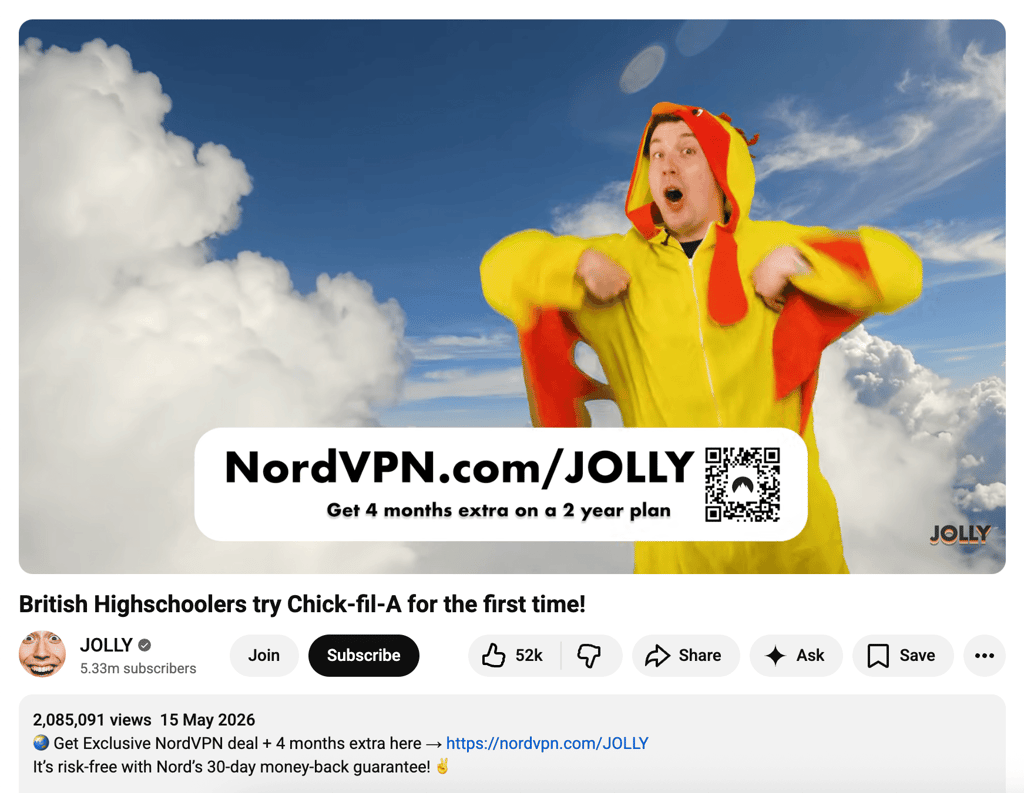 jolly nordvpn code