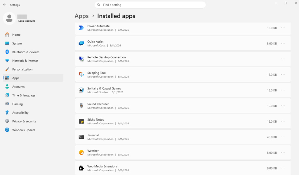 manual check for suspicious apps