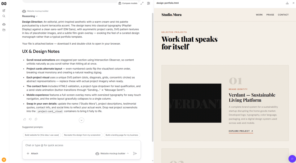 nexos.ai landing page design