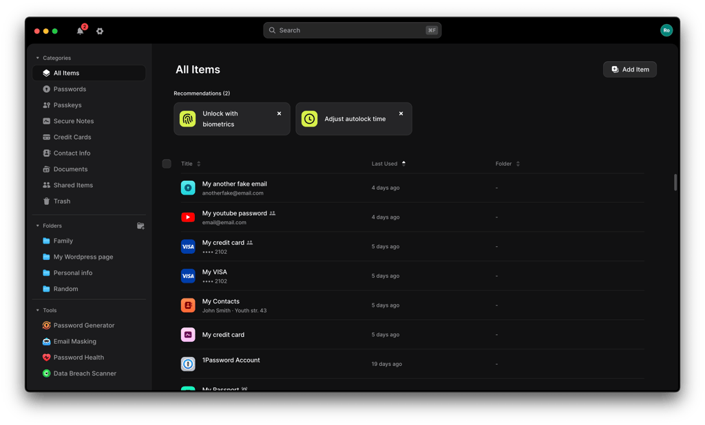 NordPass desktop interface 2026
