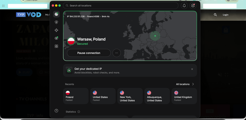 nordvpn connecting polish server new