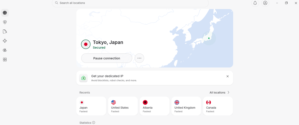 NordVPN Japanese server
