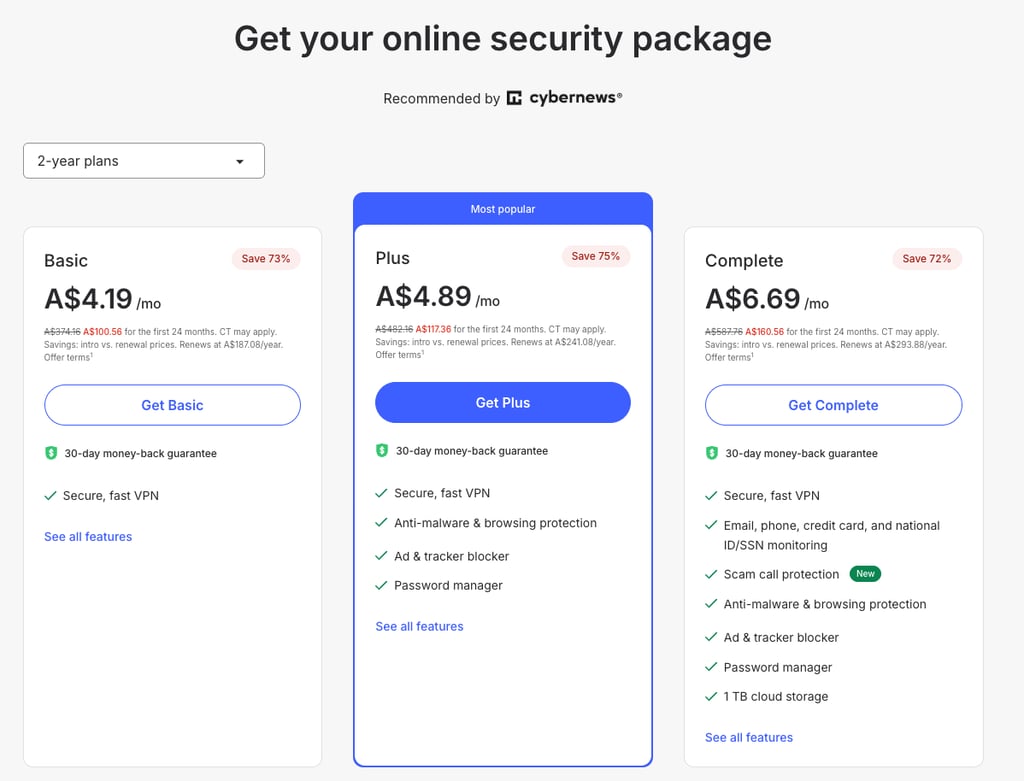 nordvpn plans australia
