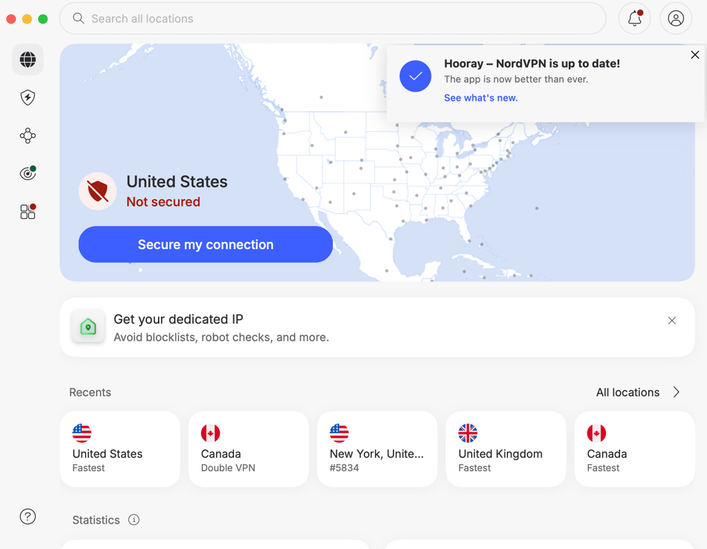 nordvpn secure my connection