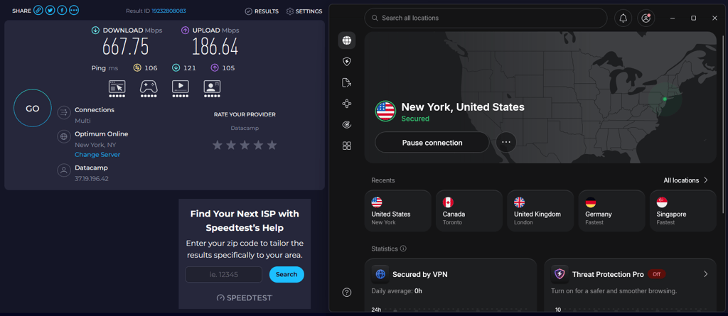 nordvpn speed us