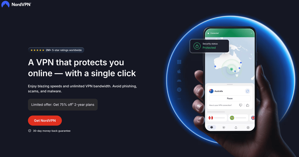nordvpn home website