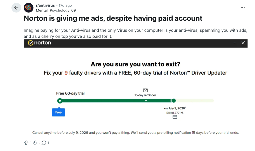 norton reddit review may 2026