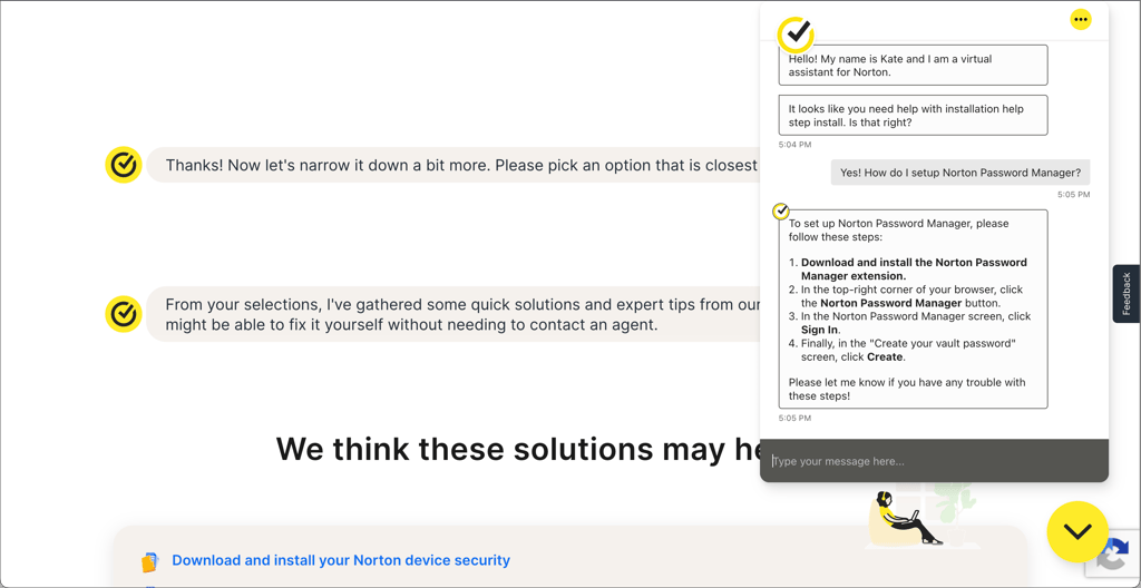 norton live chat support