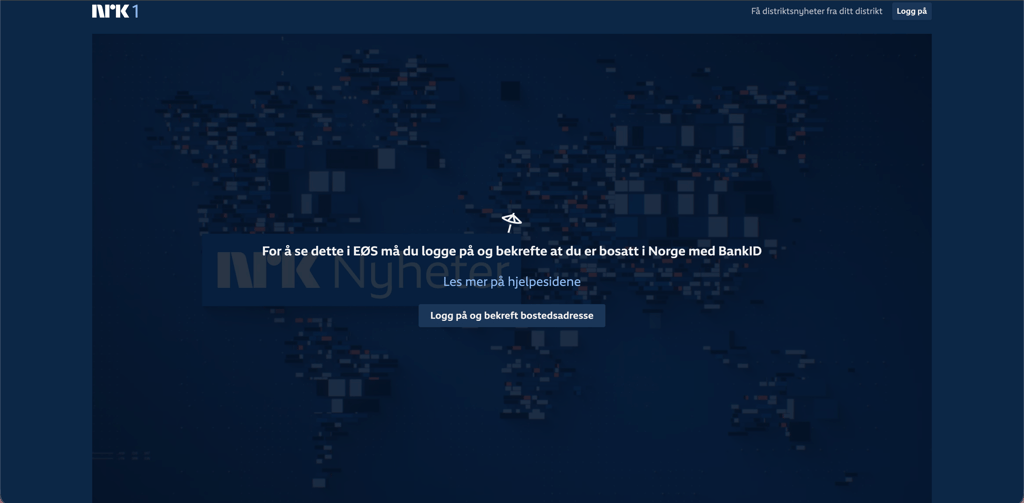 NRK1 geo-block error message