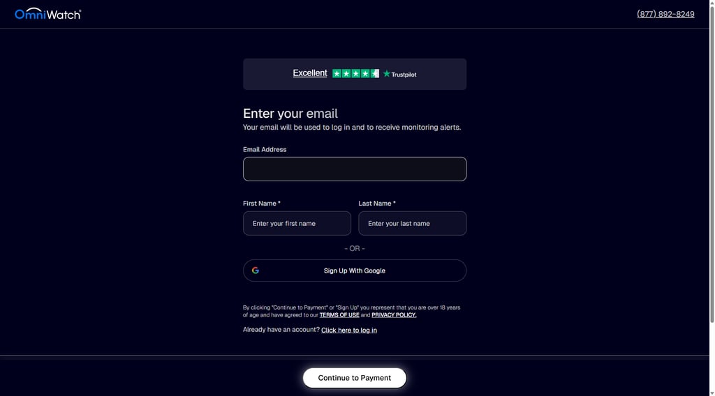 omniwatch create an account