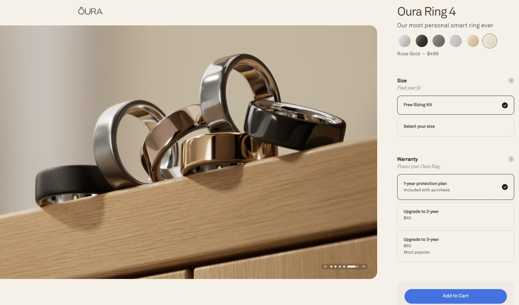 Oura Ring add to cart