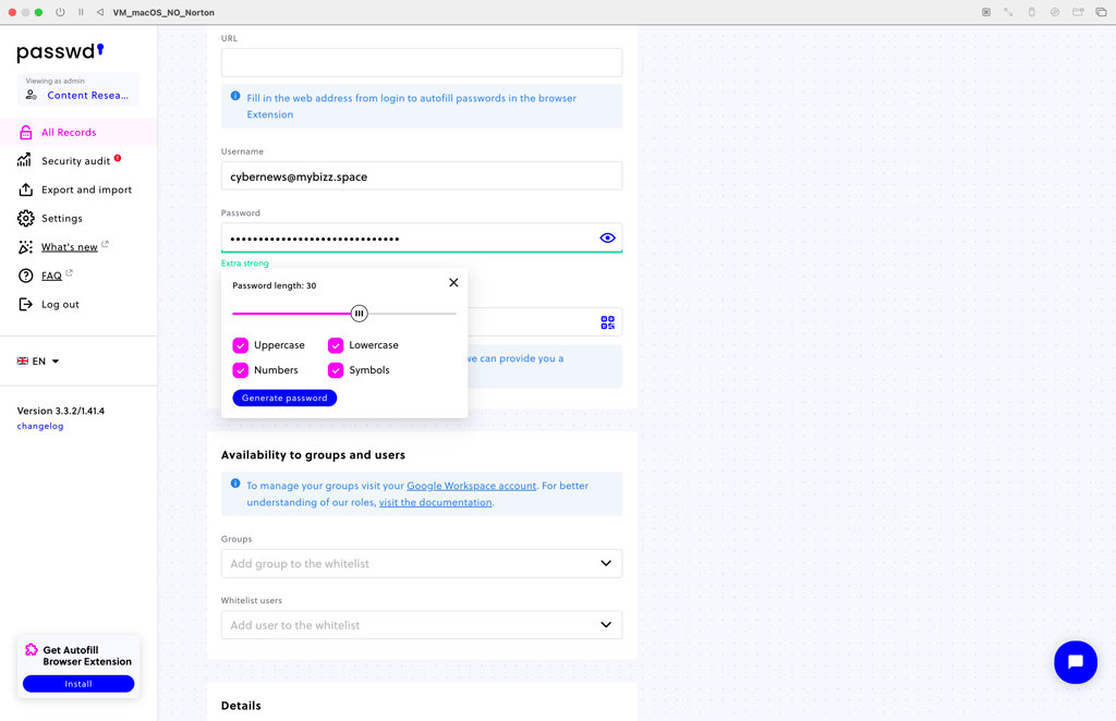 passwd password generator