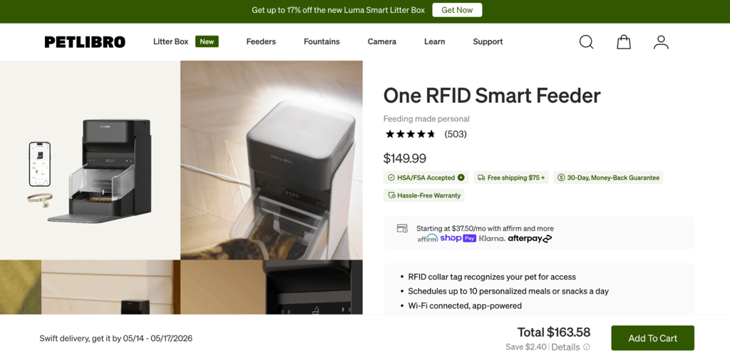 petlibro website