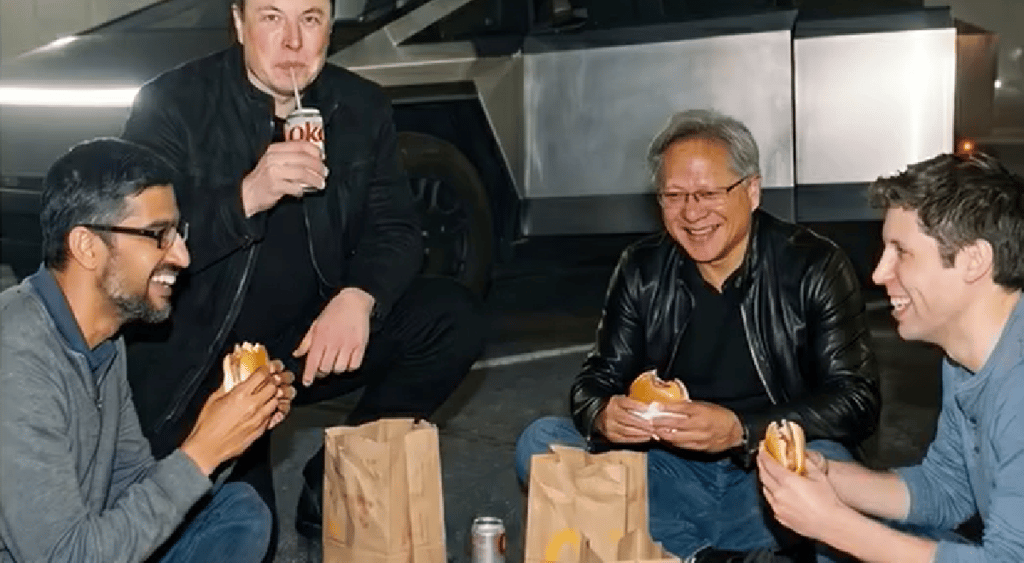 pichai deepfake eating hamburger