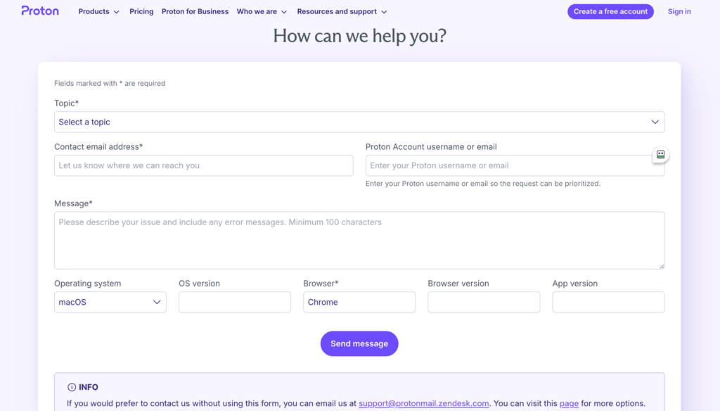 protonpass support