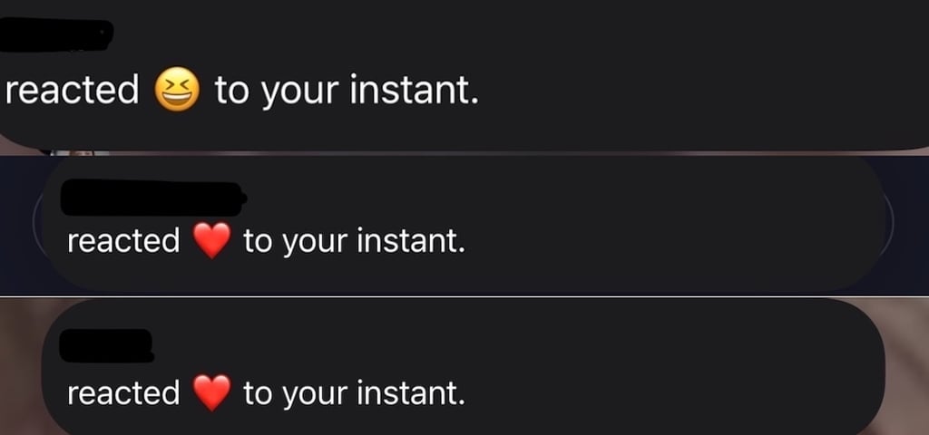 reacts instants insta