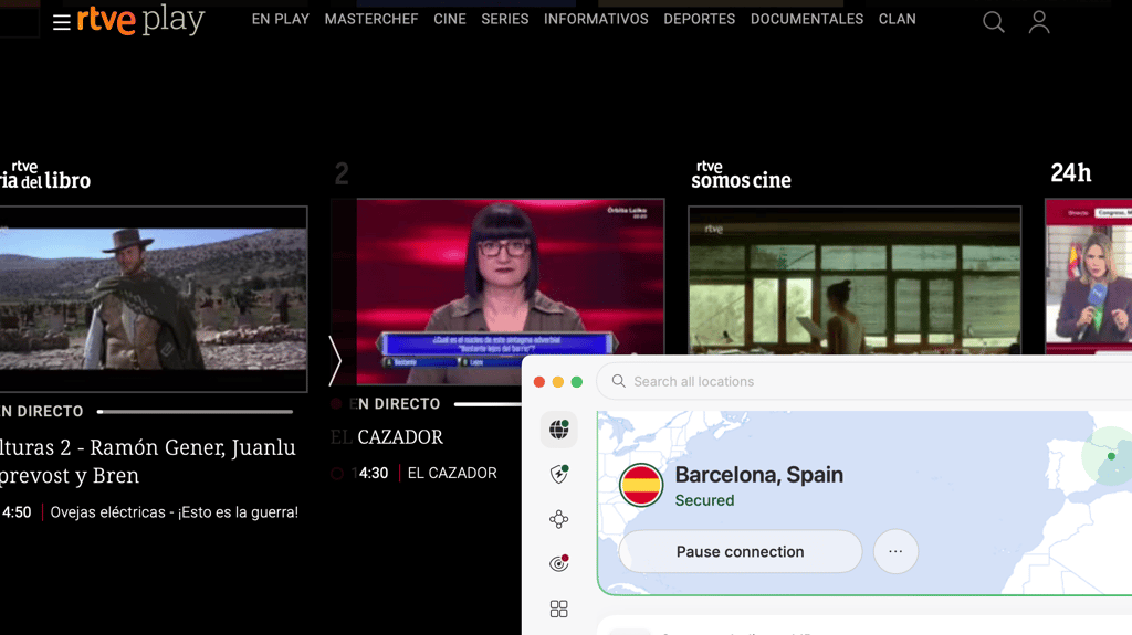 NordVPN unblocked RTVE Play